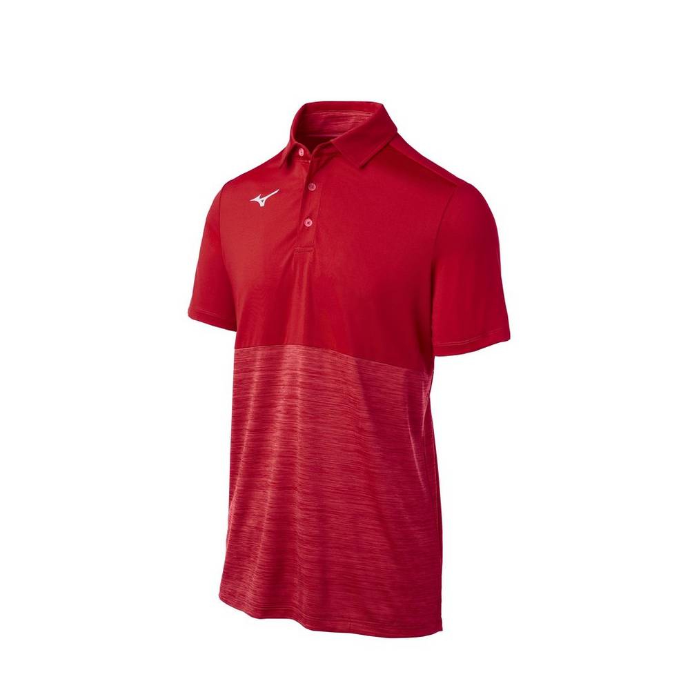 Mens Mizuno Alpha Polo Red Philippines (DCFPRB654)